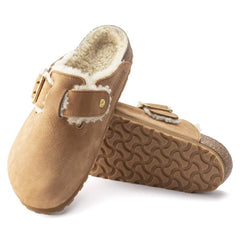 Boston Bold Shearling Natural Leather - Cognac