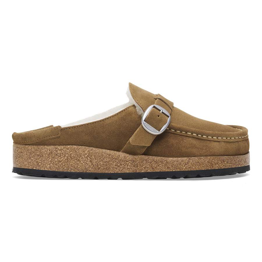 Buckley Shearling Suede Leather - Dark Tea