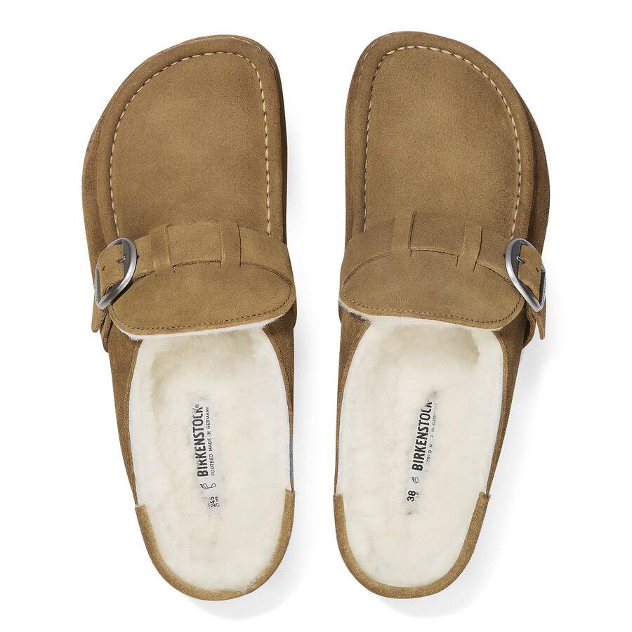 Buckley Shearling Suede Leather - Dark Tea