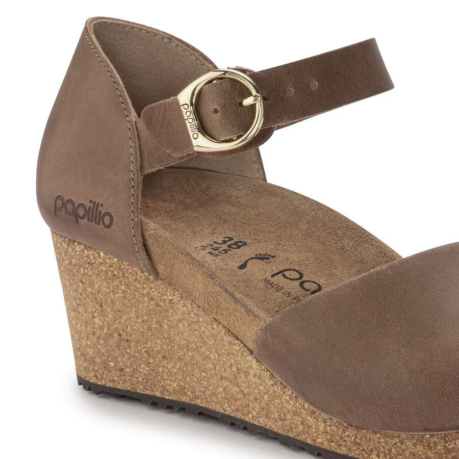 Mary Ring-Buckle Natural Leather - Cognac