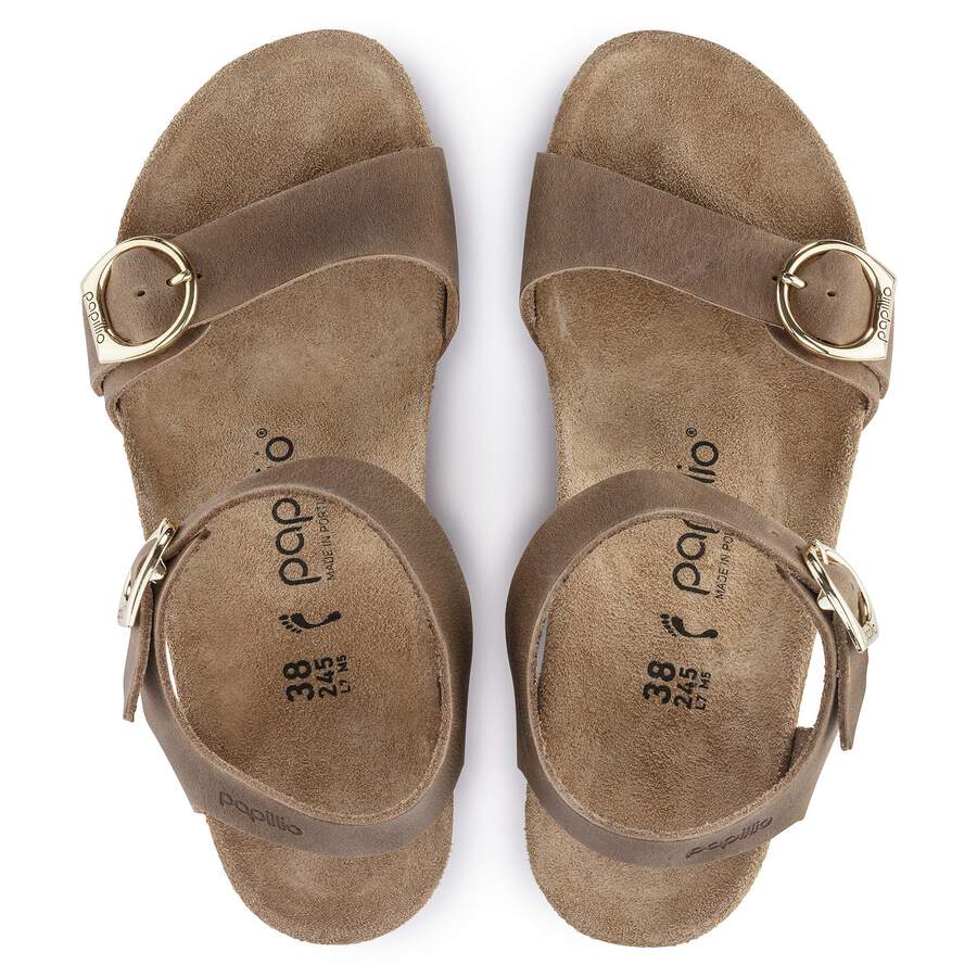 Soley Ring-Buckle Natural Leather - Cognac