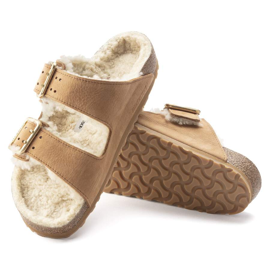 Arizona Bold Shearling Natural Leather - Cognac