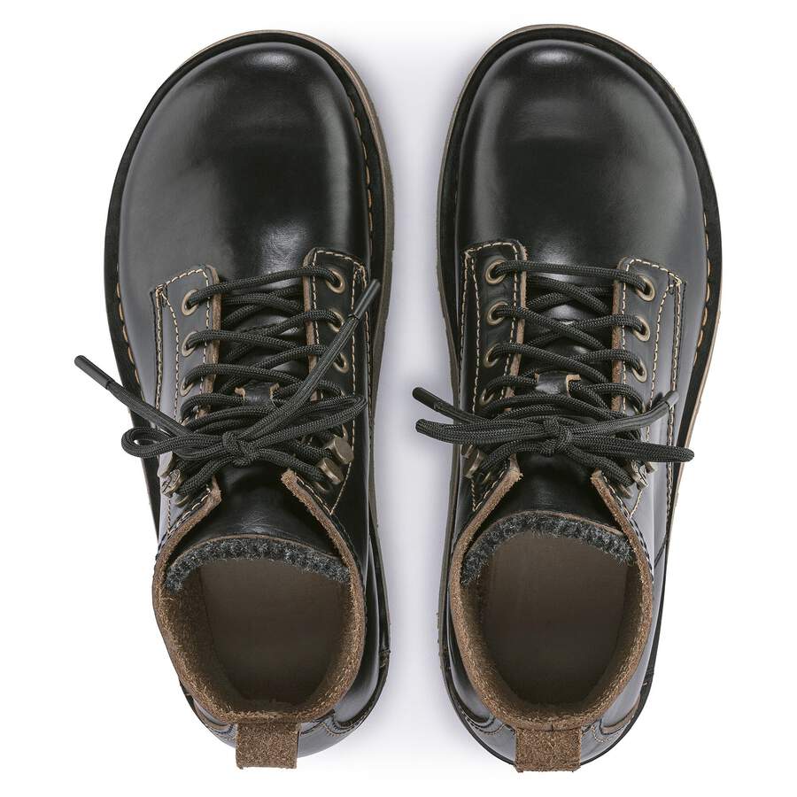 Birmingham Lace Women Natural Leather Oiled - Black