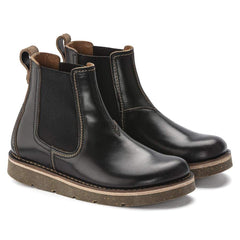 Birmingham Slip On Men Natural Leather Oiled - Black