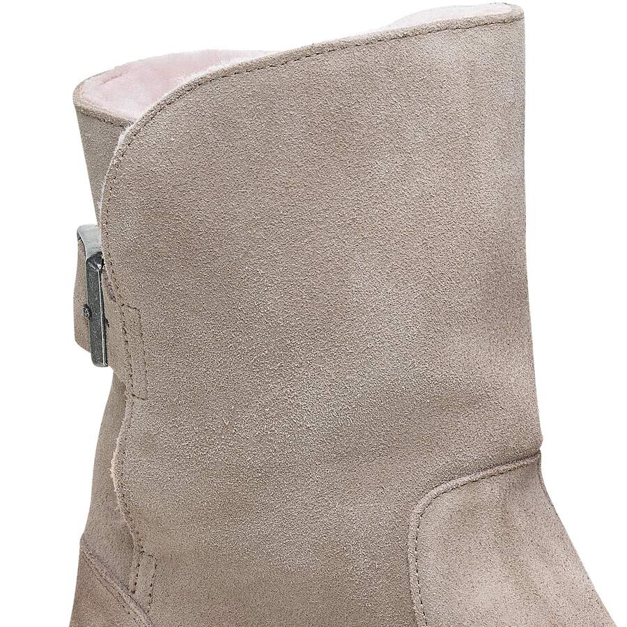 Uppsala Shearling Suede Leather - Gray Taupe