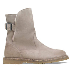 Uppsala Shearling Suede Leather - Gray Taupe
