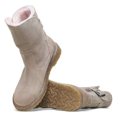 Uppsala Shearling Suede Leather - Gray Taupe