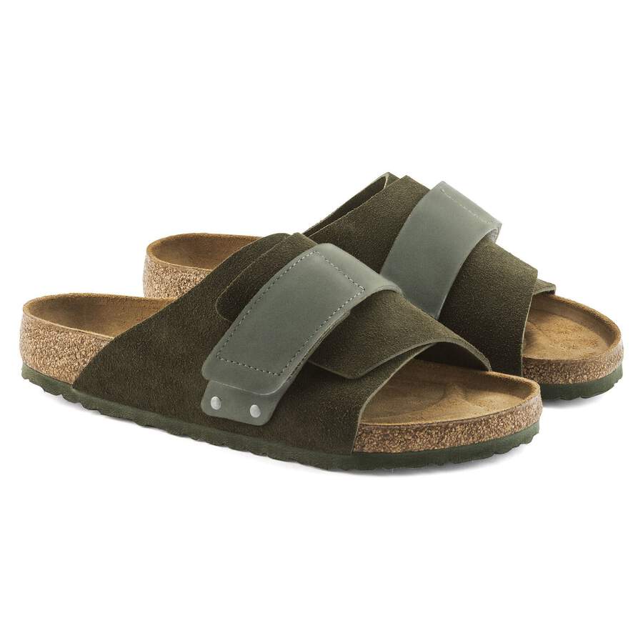 Kyoto Suede Leather - Thyme