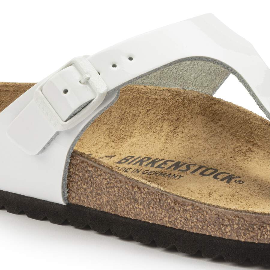 Gizeh Natural Leather Patent - Patent White