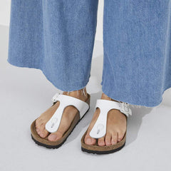 Gizeh Natural Leather Patent - Patent White