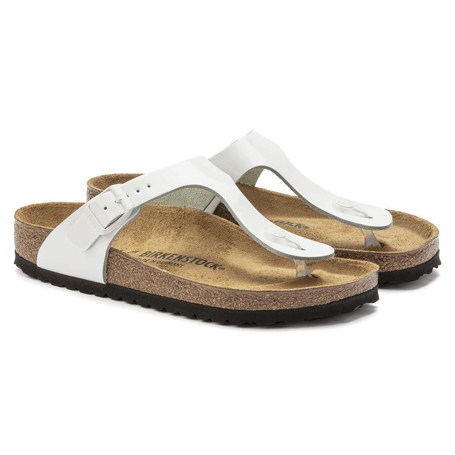 Gizeh Natural Leather Patent - Patent White