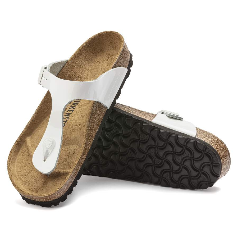 Gizeh Natural Leather Patent - Patent White