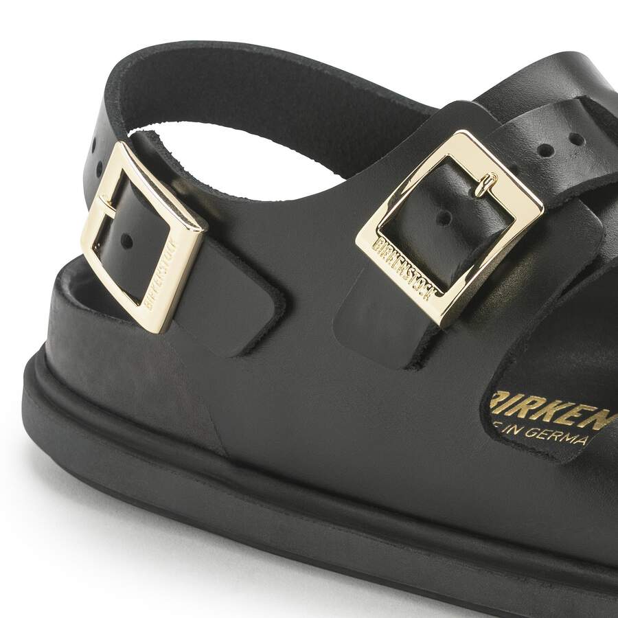 Cannes Natural Leather - Black