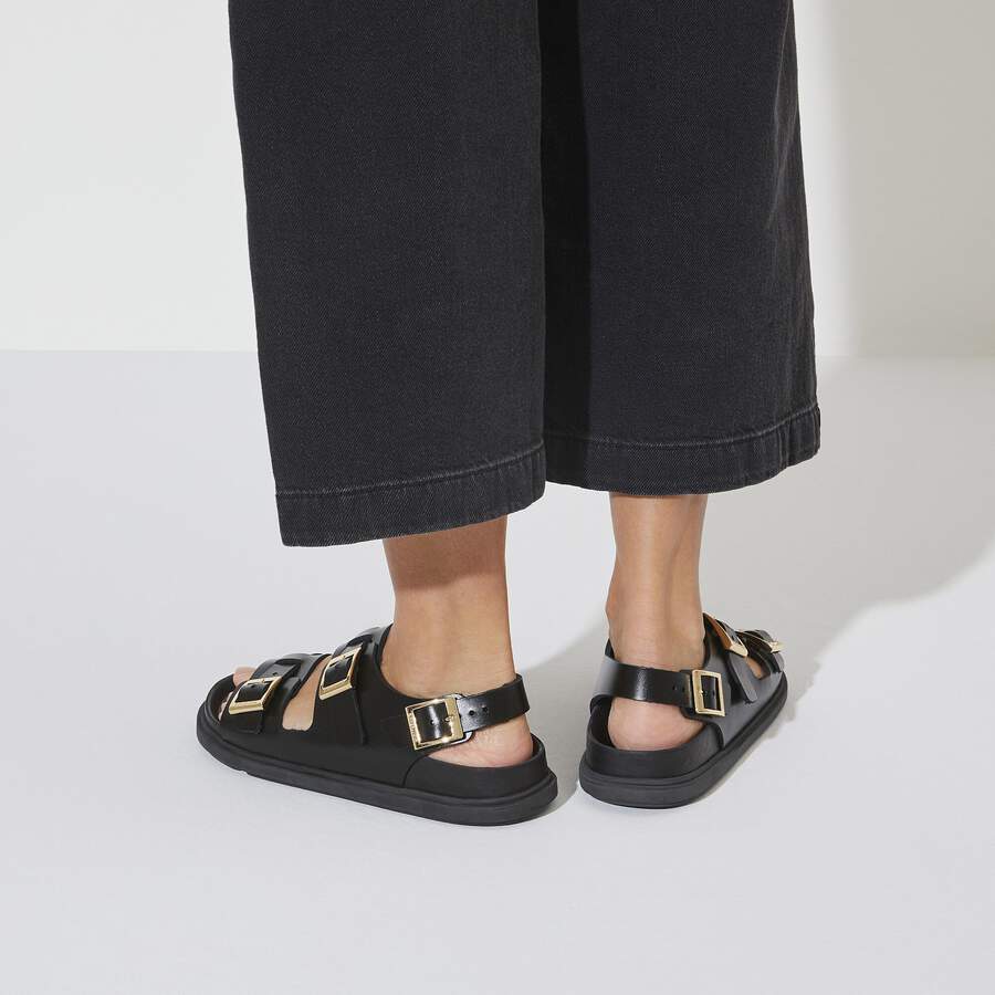 Cannes Natural Leather - Black