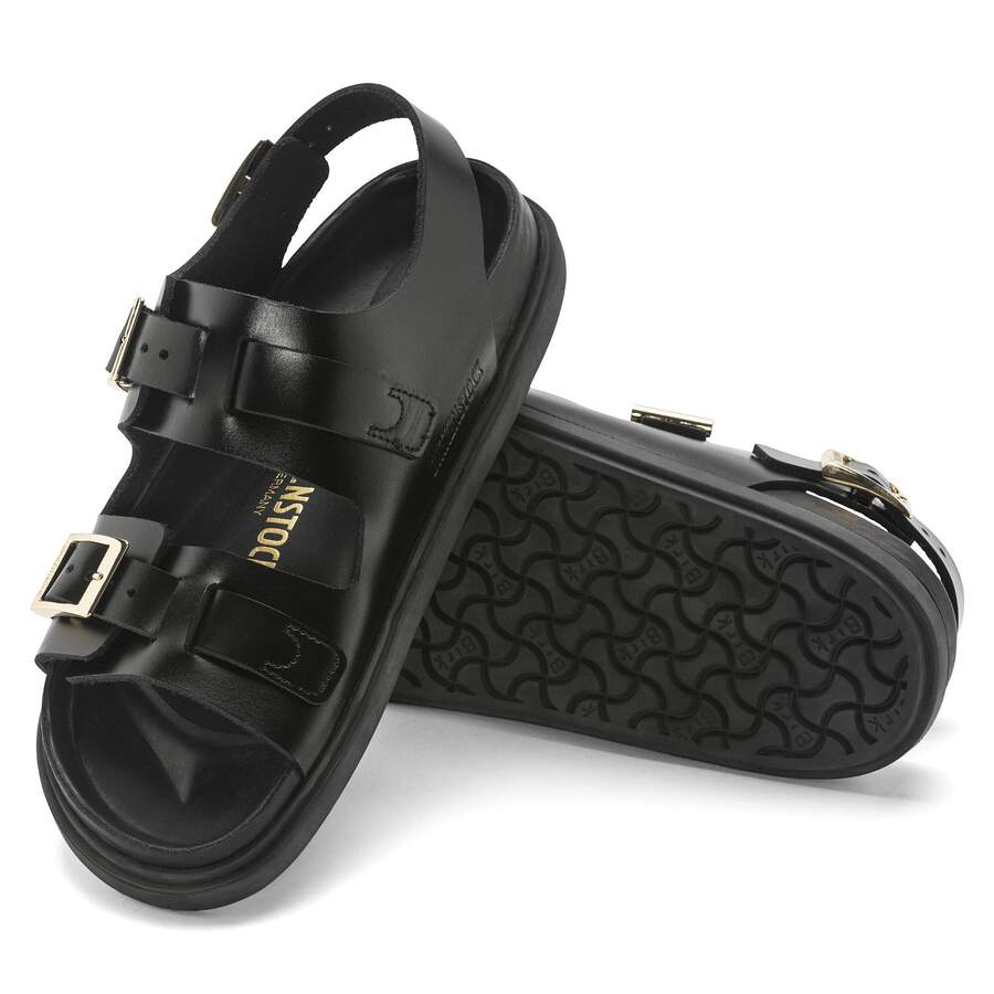 Cannes Natural Leather - Black
