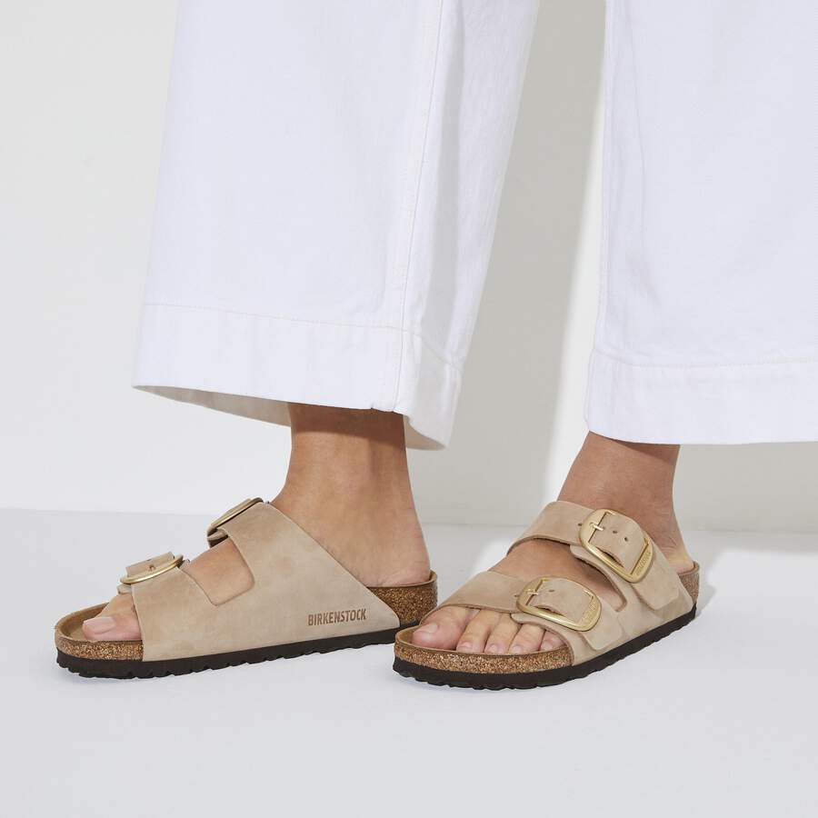 Arizona Big Buckle Nubuck Leather - Sandcastle