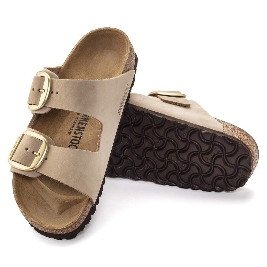 Arizona Big Buckle Nubuck Leather - Sandcastle