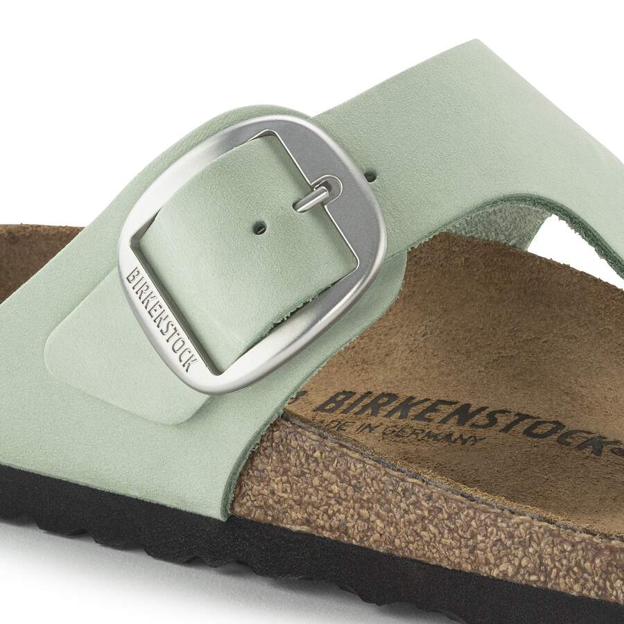Gizeh Big Buckle Nubuck Leather - Matcha