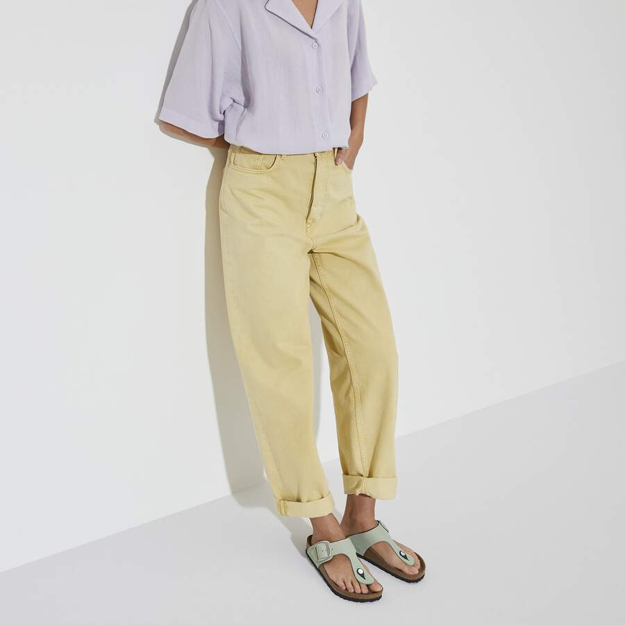 Gizeh Big Buckle Nubuck Leather - Matcha