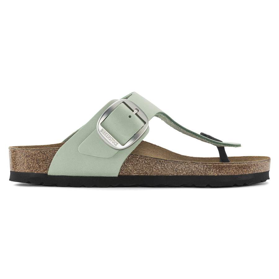 Gizeh Big Buckle Nubuck Leather - Matcha