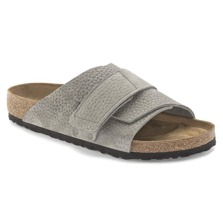 Kyoto Nubuck Leather - Desert Buck Whale Gray