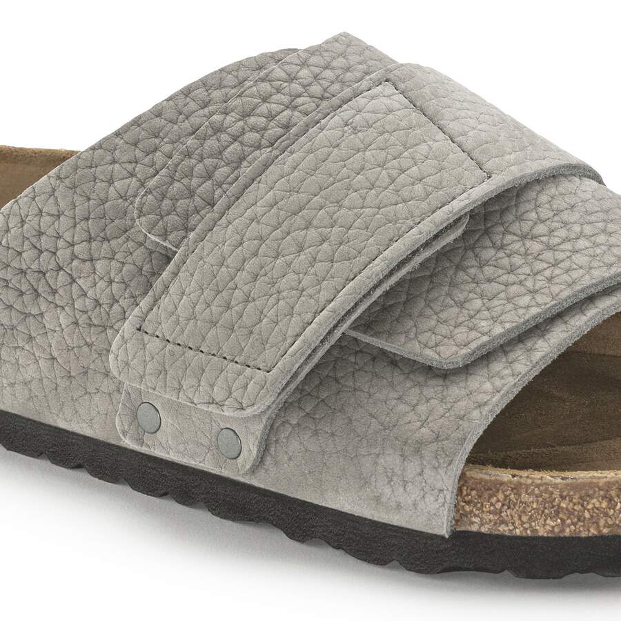 Kyoto Nubuck Leather - Desert Buck Whale Gray