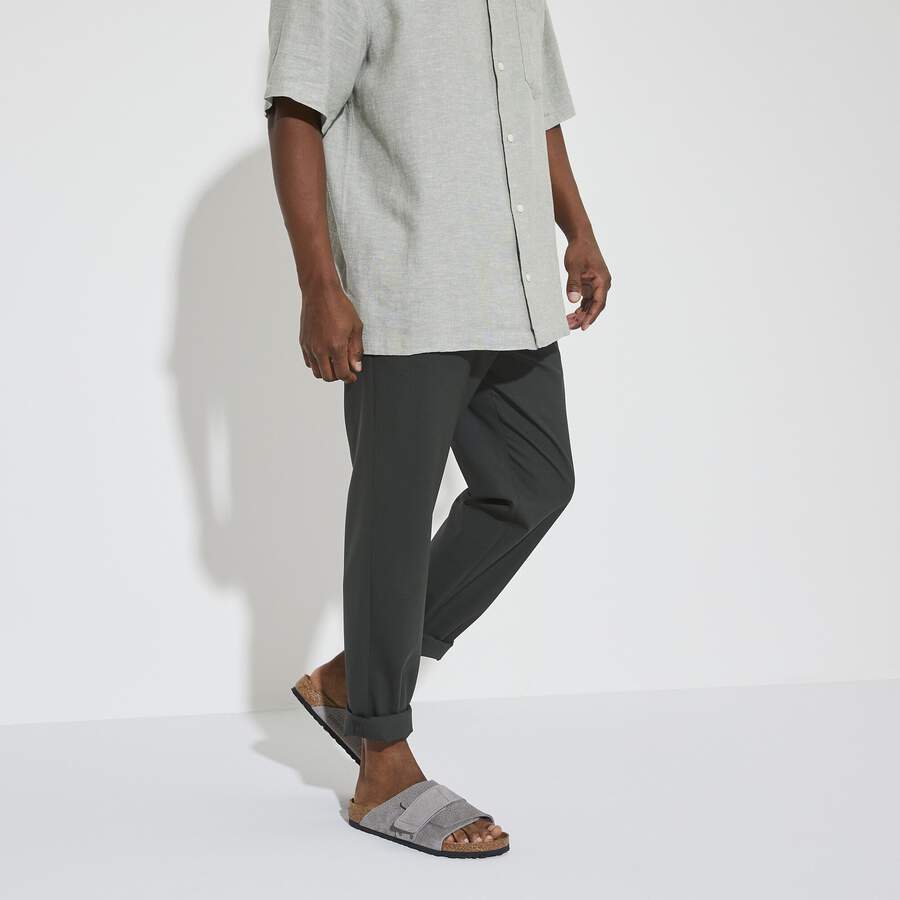Kyoto Nubuck Leather - Desert Buck Whale Gray