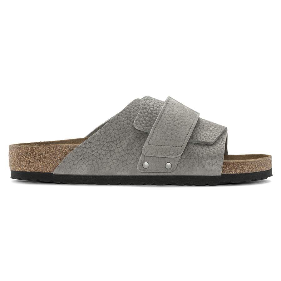 Kyoto Nubuck Leather - Desert Buck Whale Gray