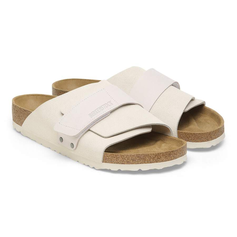 Kyoto Nubuck Leather/Suede - Antique White