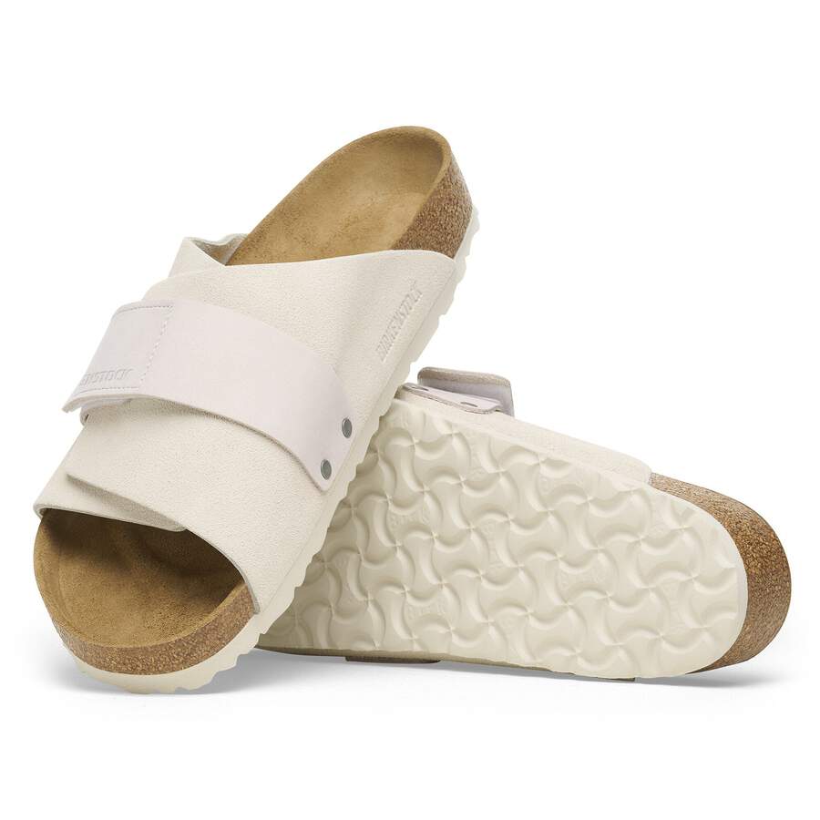 Kyoto Nubuck Leather/Suede - Antique White