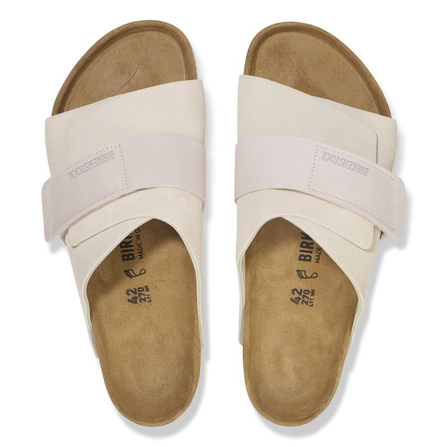 Kyoto Nubuck Leather/Suede - Antique White