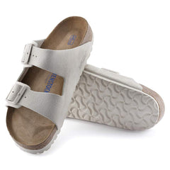 Arizona Soft Footbed Suede Leather - Antique White