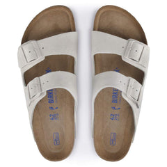 Arizona Soft Footbed Suede Leather - Antique White
