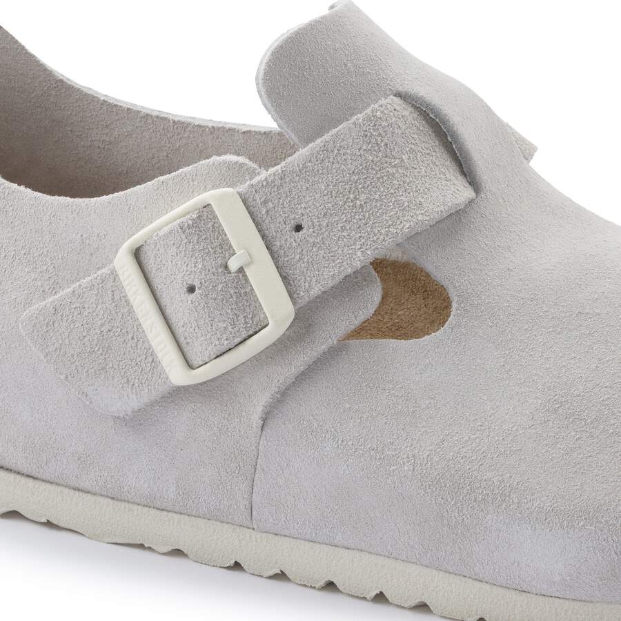 London Suede Leather - Antique White