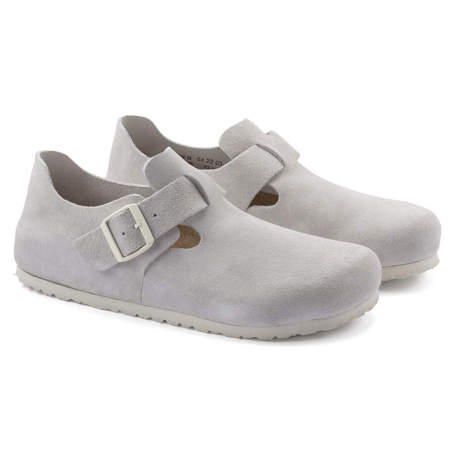 London Suede Leather - Antique White