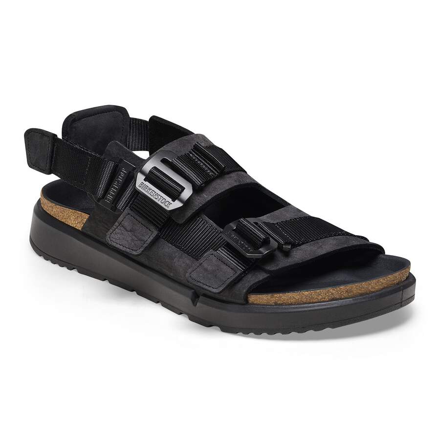 Shinjuku Natural Leather/Textile - Black