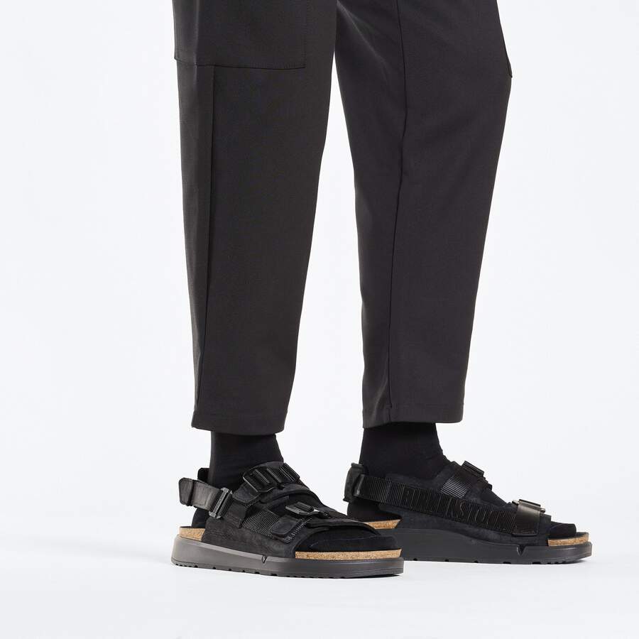 Shinjuku Natural Leather/Textile - Black
