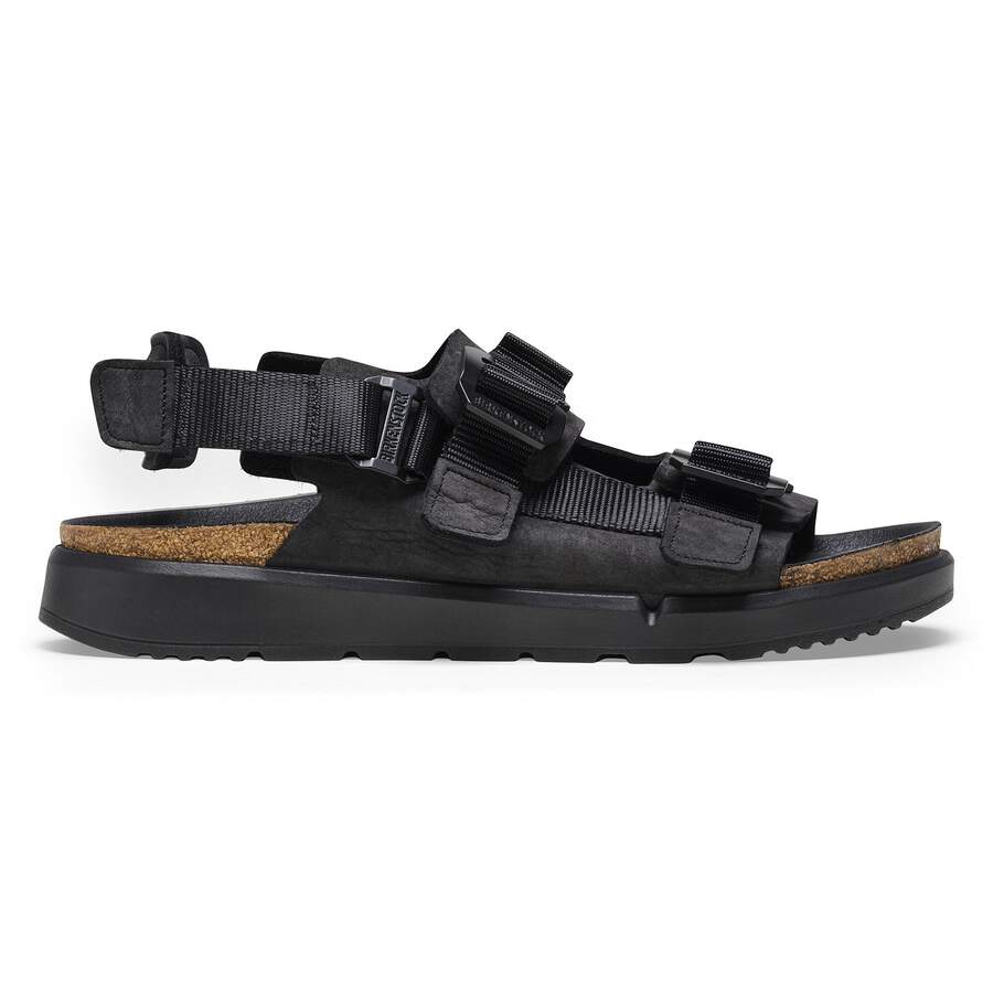 Shinjuku Natural Leather/Textile - Black
