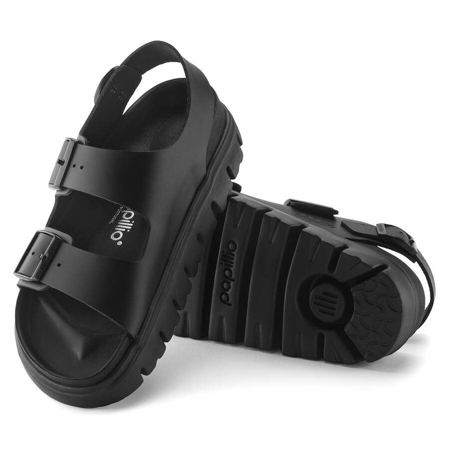 Milano Chunky Natural Leather - Black