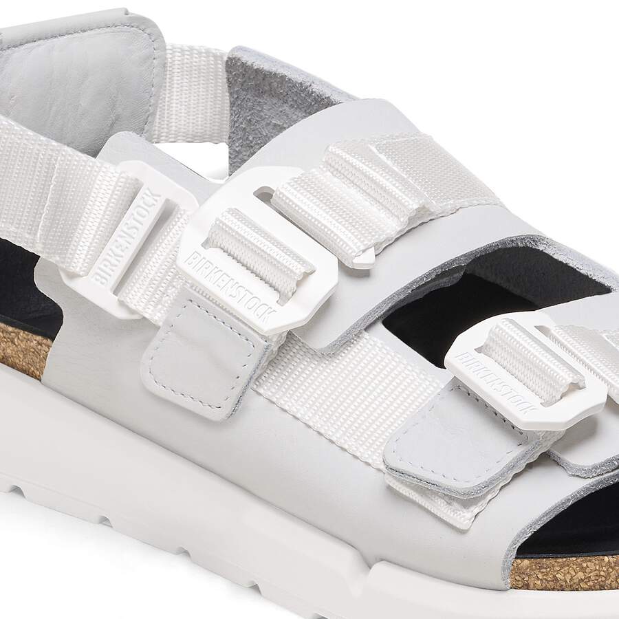 Shinjuku Natural Leather/Textile - Antique White