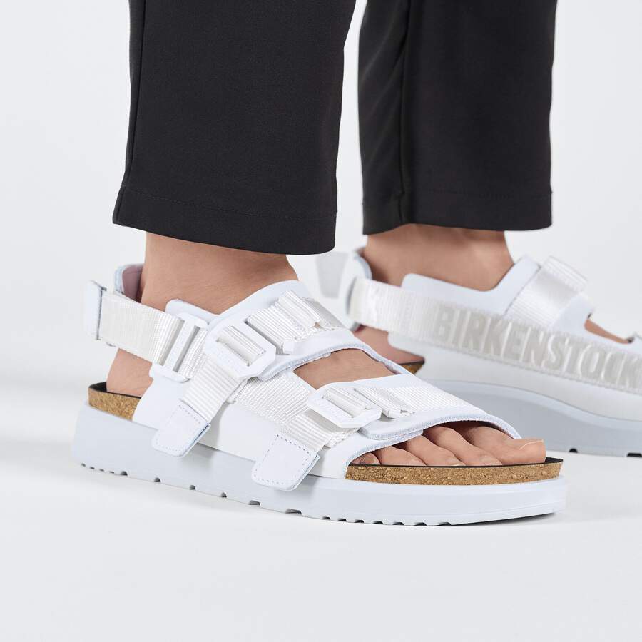 Shinjuku Natural Leather/Textile - Antique White