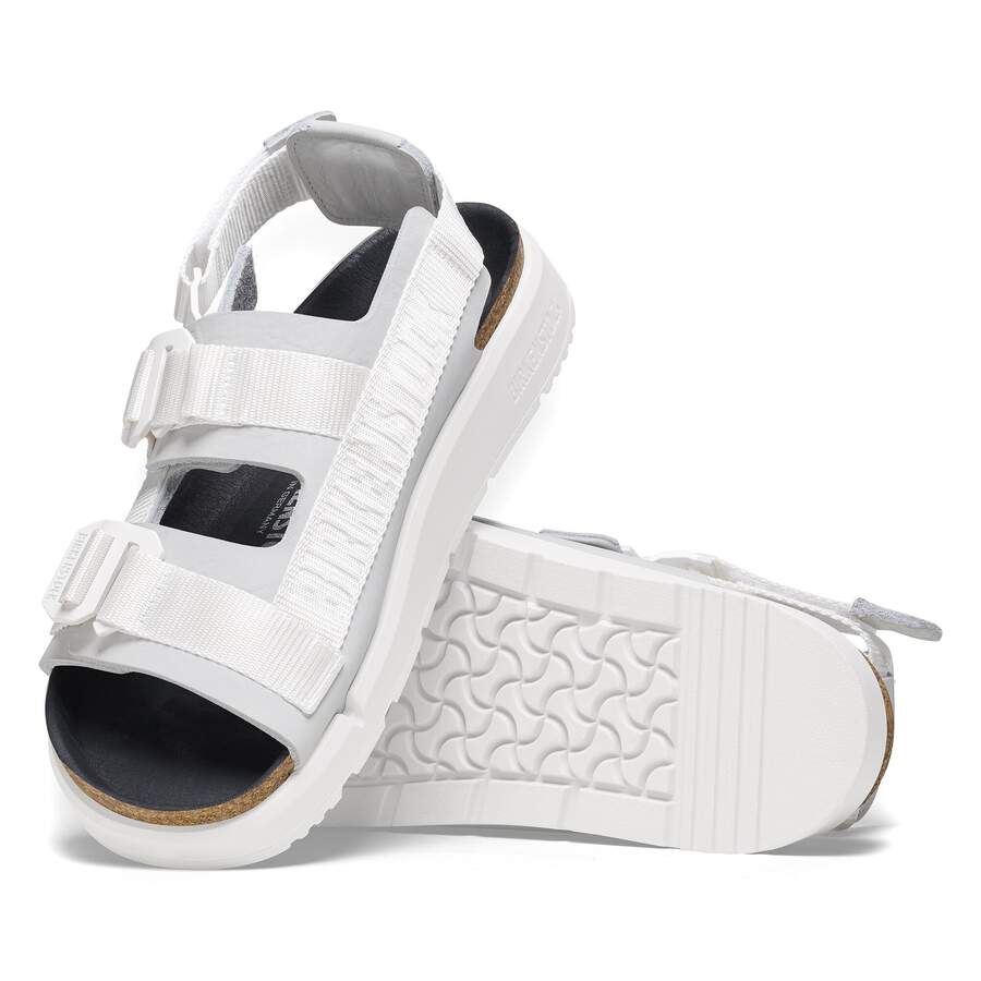 Shinjuku Natural Leather/Textile - Antique White