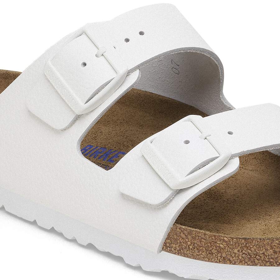 Arizona Soft Footbed Natural Leather - White