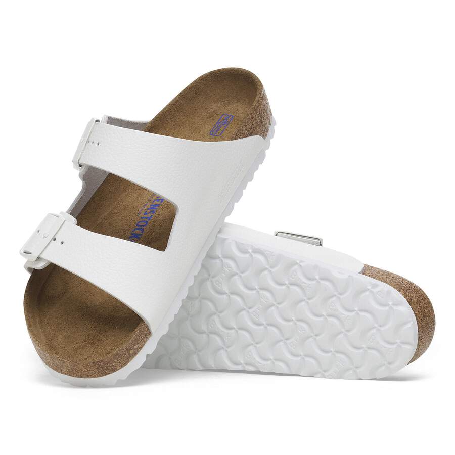 Arizona Soft Footbed Natural Leather - White