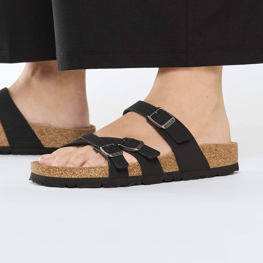 Franca Birko-Flor Nubuck - Black