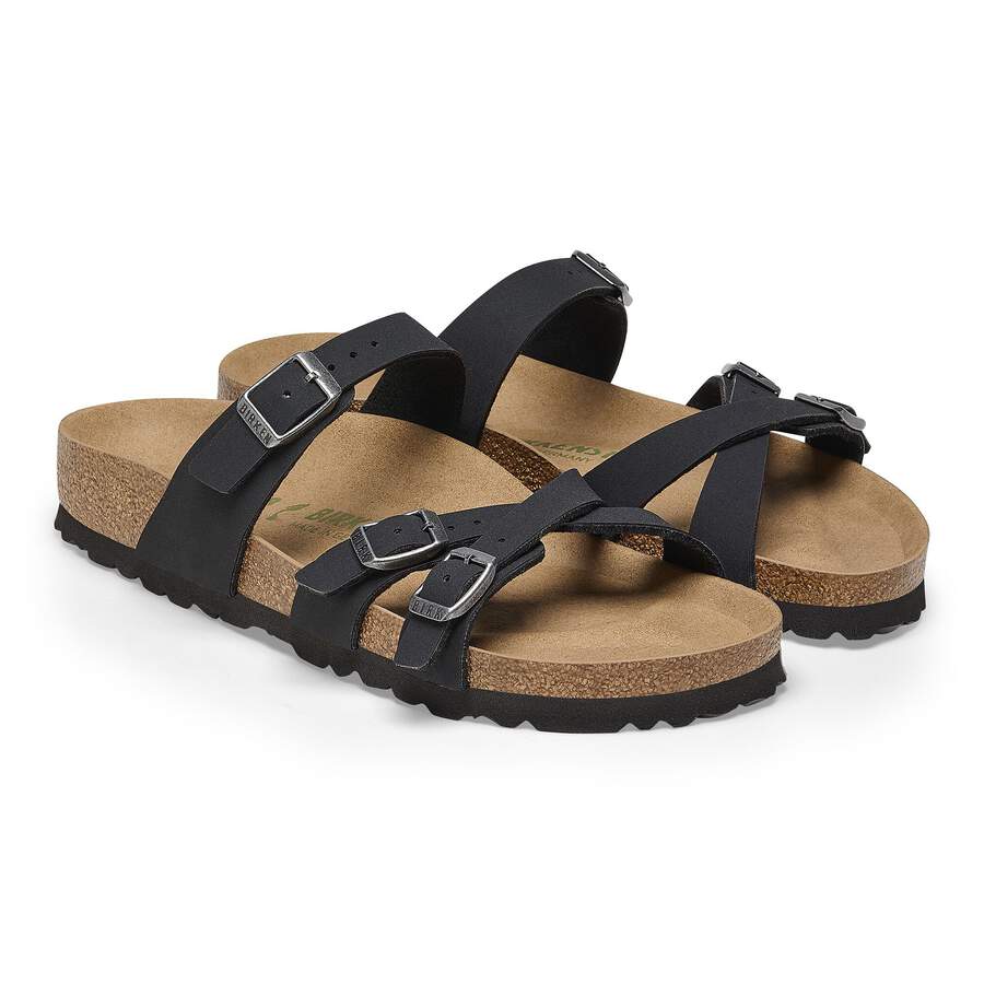 Franca Birko-Flor Nubuck - Black