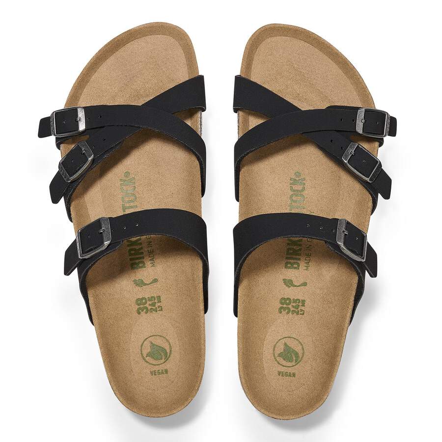 Franca Birko-Flor Nubuck - Black