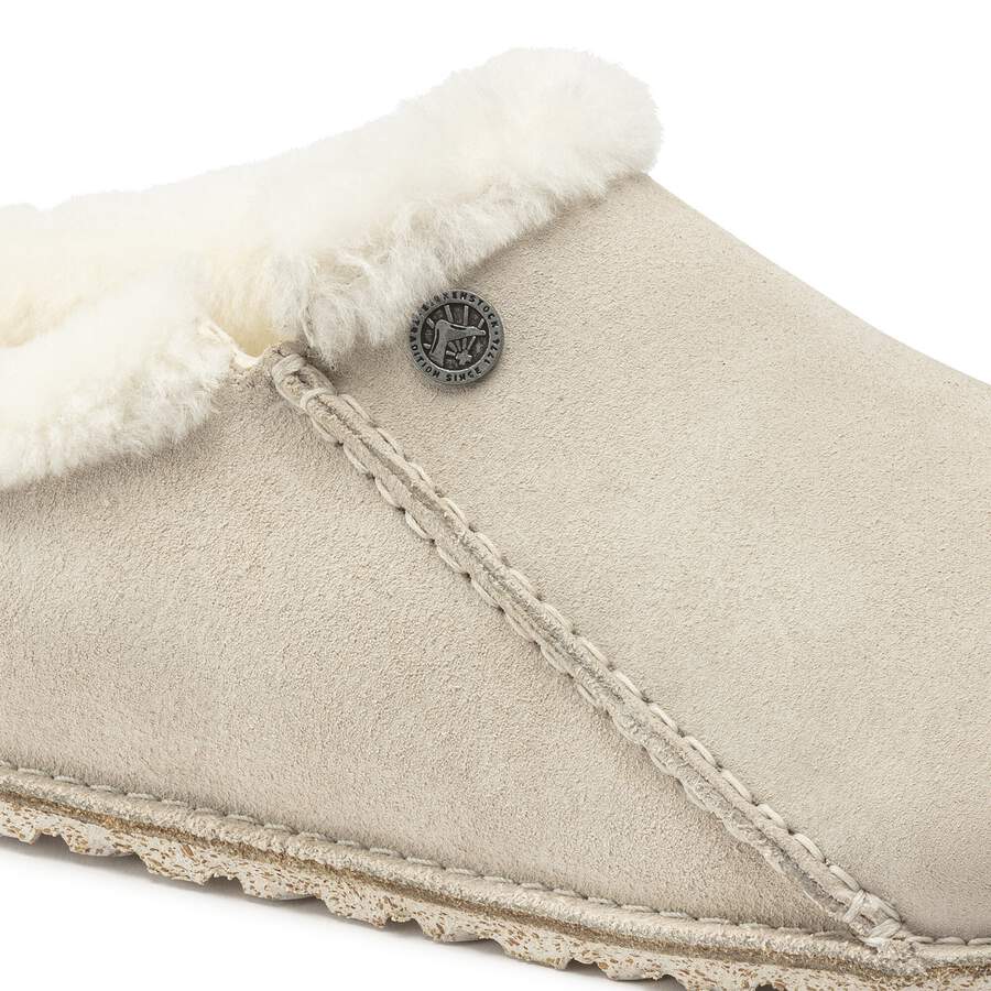 Zermatt Premium Suede Leather - Antique White
