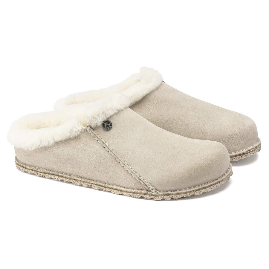 Zermatt Premium Suede Leather - Antique White