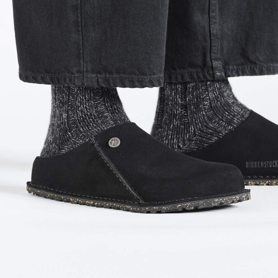Zermatt Premium Suede Leather - Black